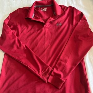 Under Armour men’s long sleeve polo shirt, size M, barely worn